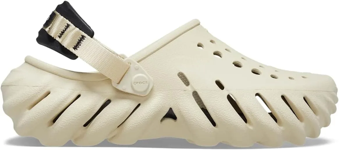 Сабо Crocs Unisex Echo Clogs Wooden Shoes, белый — фото 2