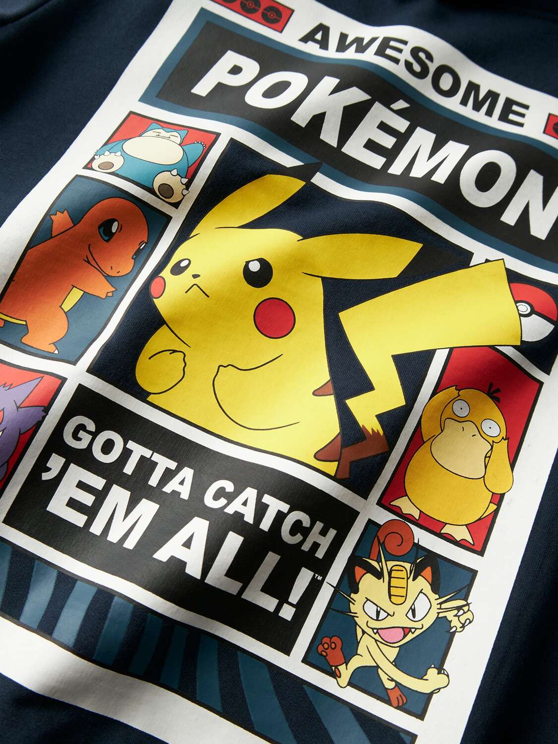 NAME IT Толстовка 'NKMDU POKEMON' в цвете Marine Blue — фото 4