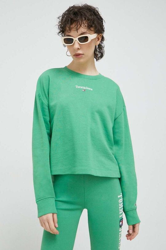

Толстовка Tommy Jeans, зеленый