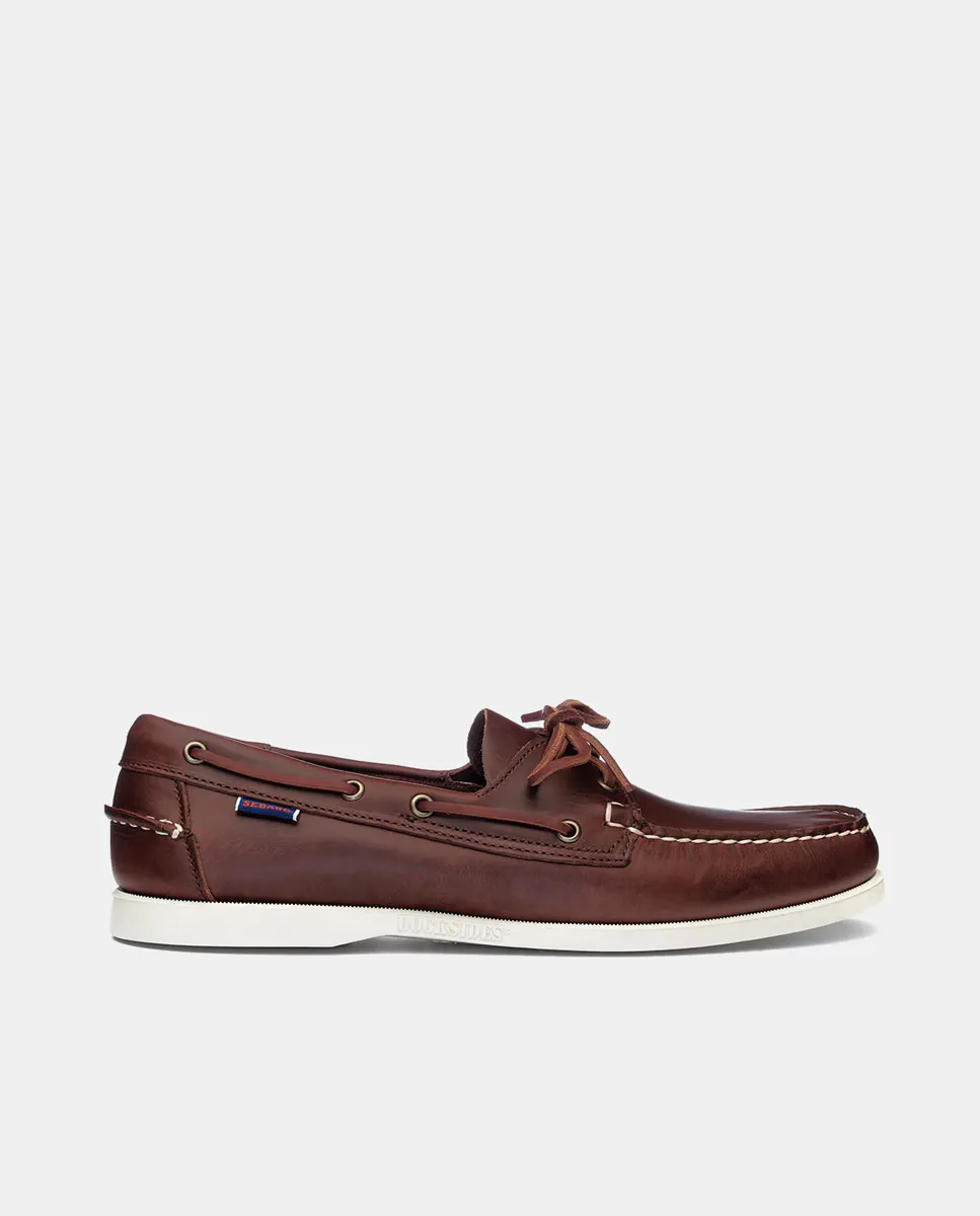 

Мужские кожаные туфли-лодочки на резиновой подошве Sebago, коричневый