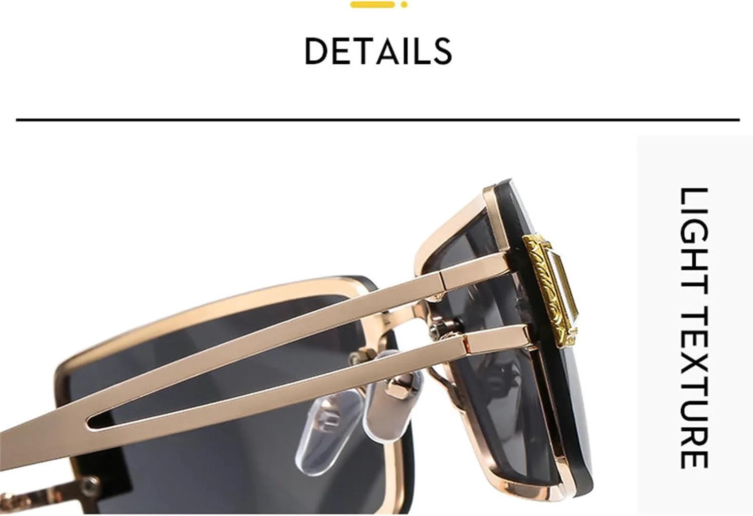 

Солнцезащитные очки Willochra Y2K без оправы, прямоугольной формы, винтажные, с бриллиантами, черные, блестящие, модные женские солнцезащитные очки UV400, C4