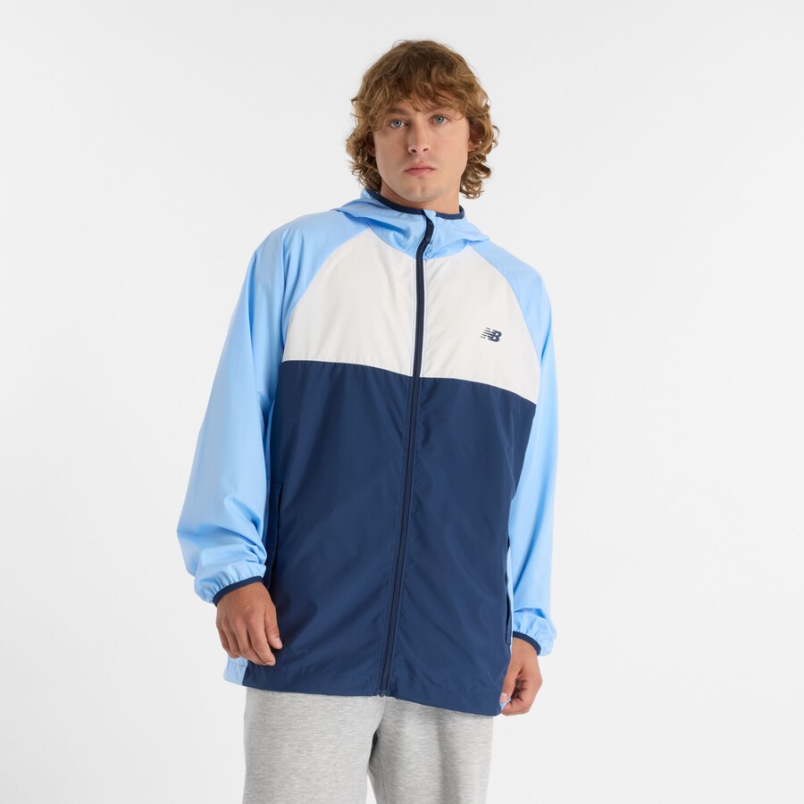 

Тренировочная куртка new balance Athletics, темно-синий/светло-синий