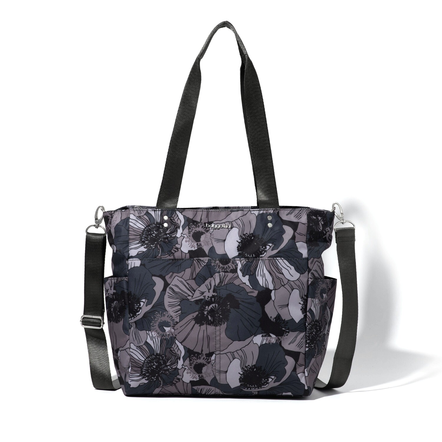 

Baggallini Женская повседневная большая сумка Carryall, цвет Grey Poppy