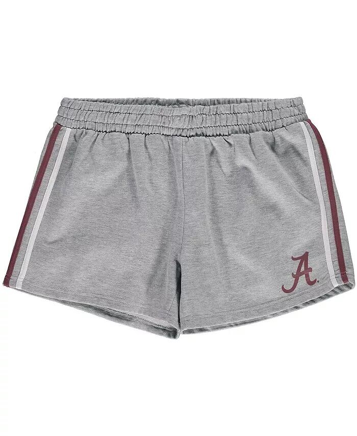 

Женские серые шорты Alabama Crimson Tide с 2 полосками, цвета плюс размер Profile
