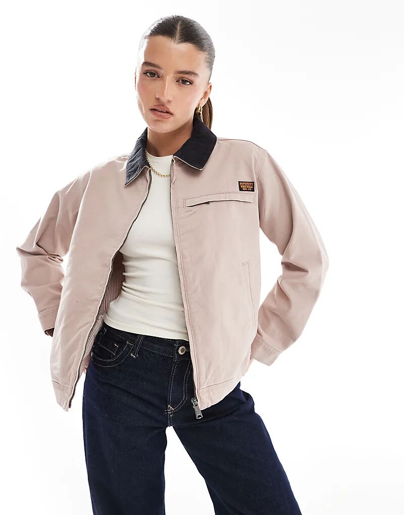 

Куртка-ранч Superdry Cord с воротником цвета «бежевый», Бежевый, Куртка-ранч Superdry Cord с воротником цвета «бежевый»