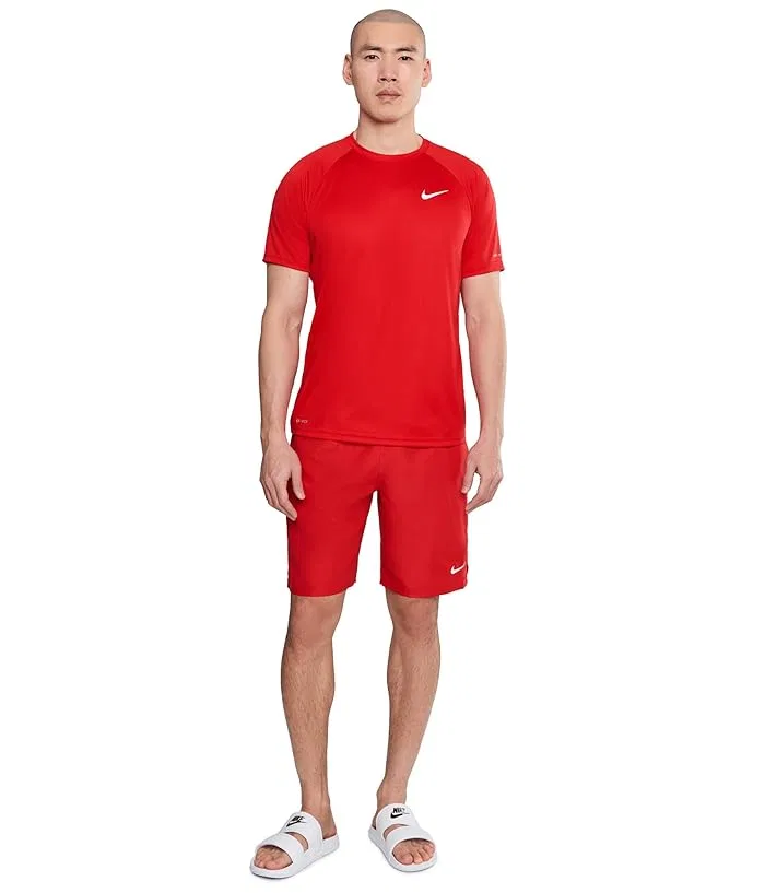 Футболка для плавания Nike Swim Essential Short Sleeve Hydroguard, University Red — фото 2