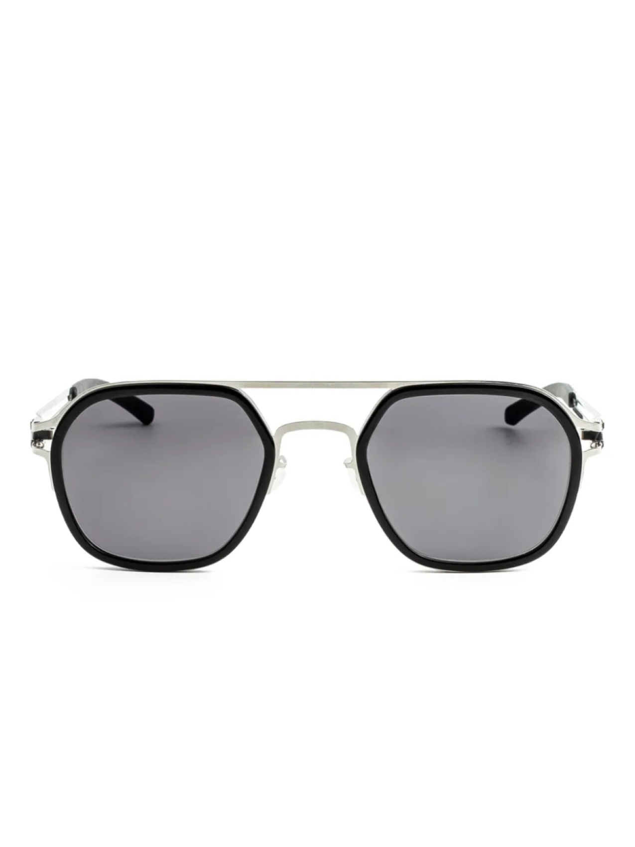 

Солнцезащитные очки в квадратной оправе Mykita, серебряный