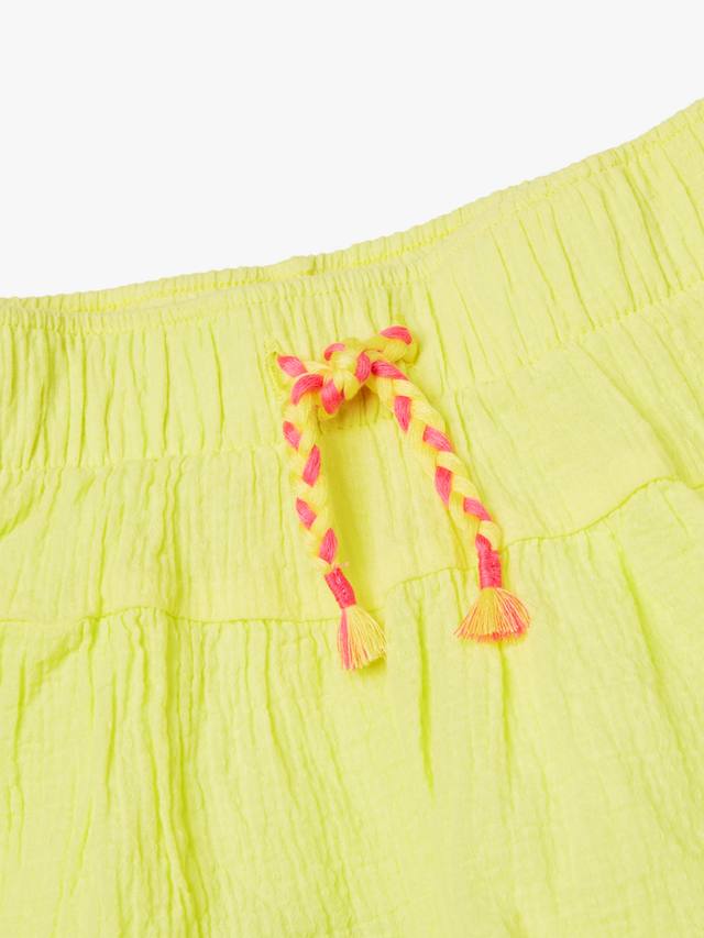 Детские бермуды из хлопкового муслина Benetton, Lime — фото 3