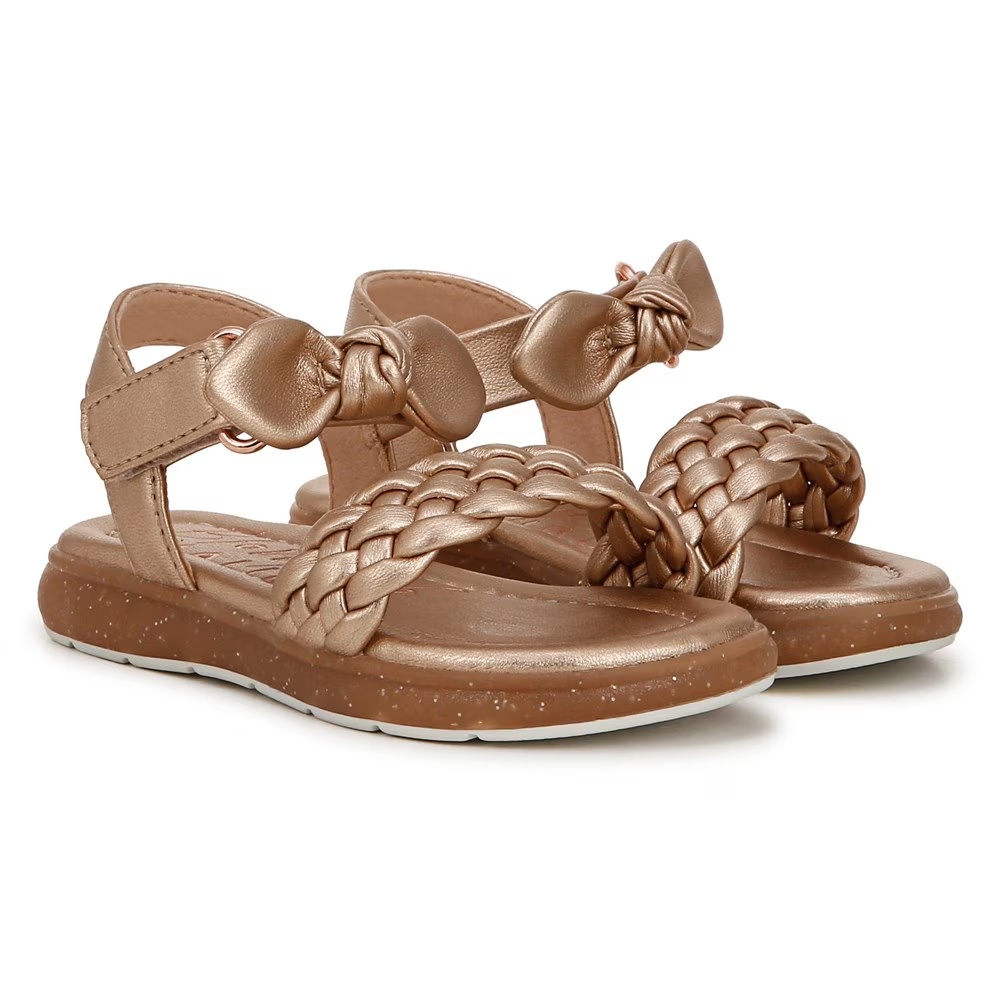 

Детские плетеные сандалии на застежке Blowfish Malibu miffy-t для малышей, rosegold faux leather