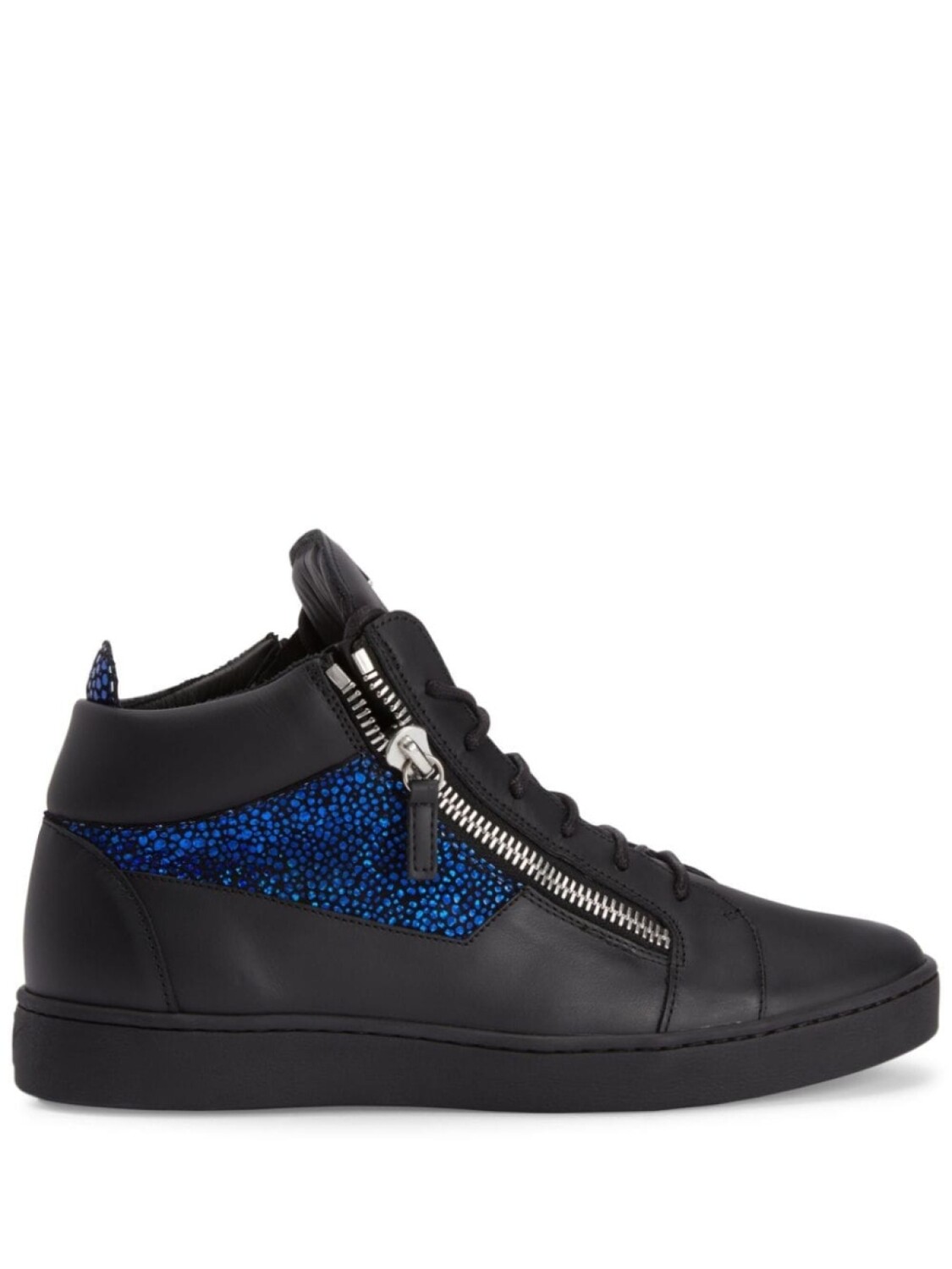 

Кроссовки Giuseppe Zanotti Frankie Logo-plaque, черный/темно-синий