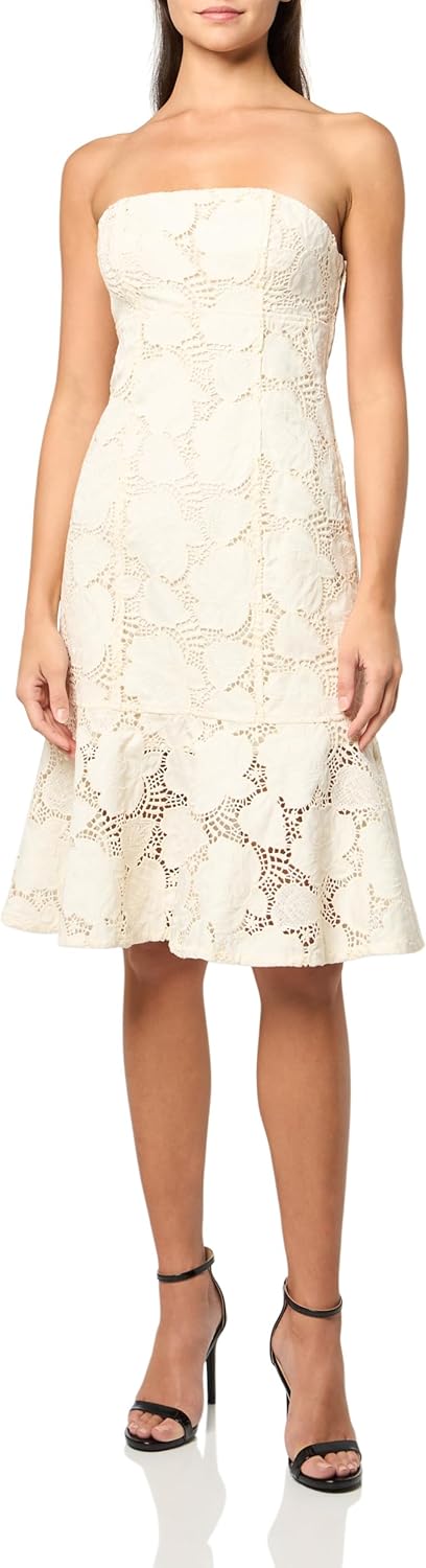 

GUESS Женское платье Sl Maisy, Butter Ice-Cream Multi