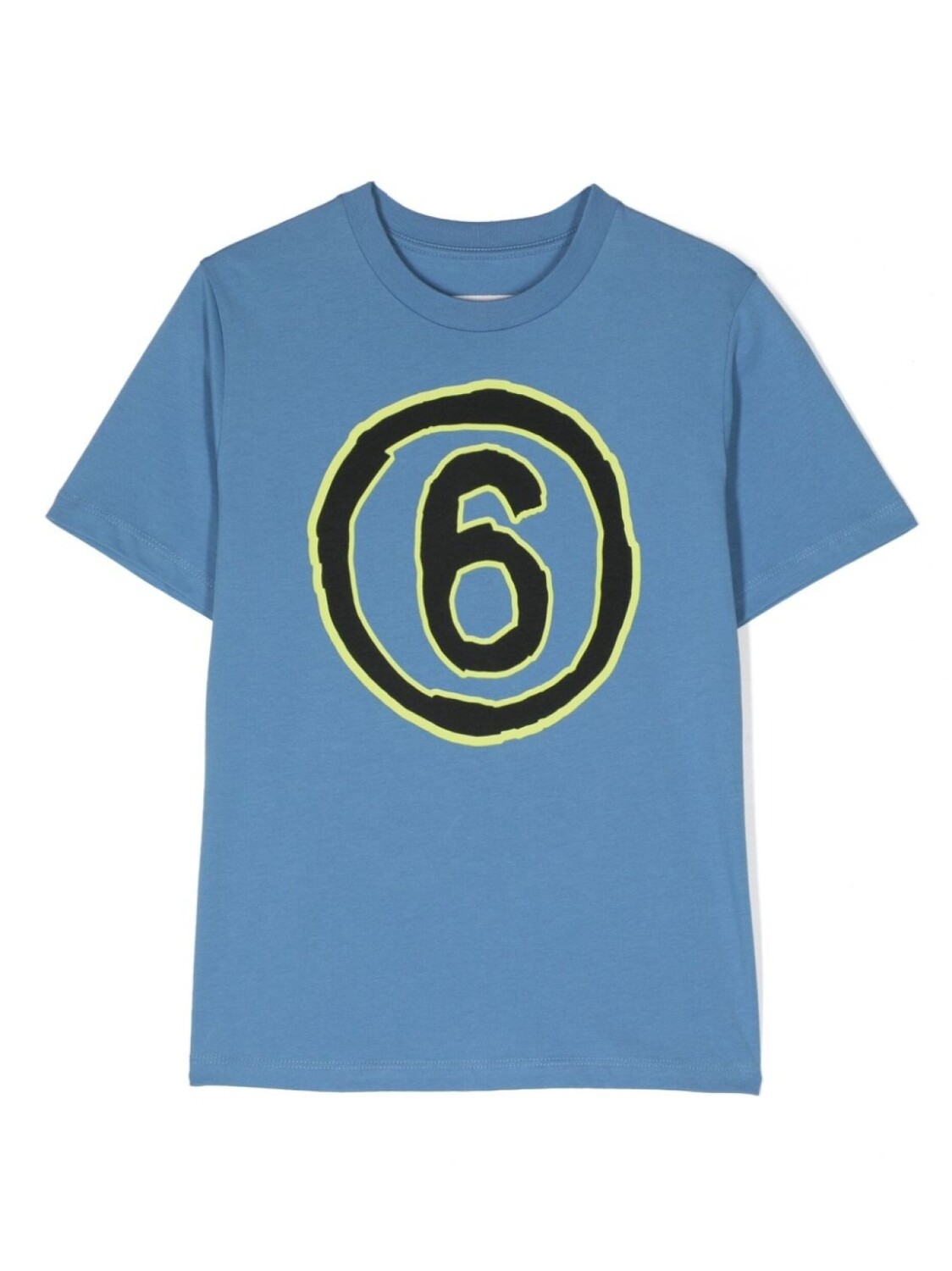 

MM6 Maison Margiela Kids футболка с логотипом, синий