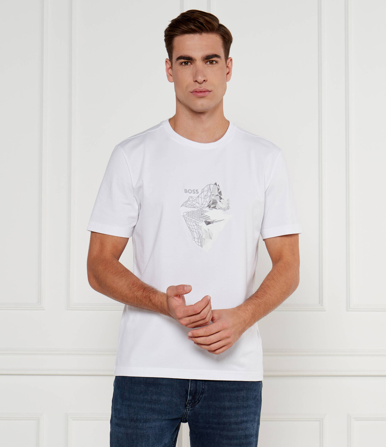 

Футболка BOSS GREEN Regular Fit, белый