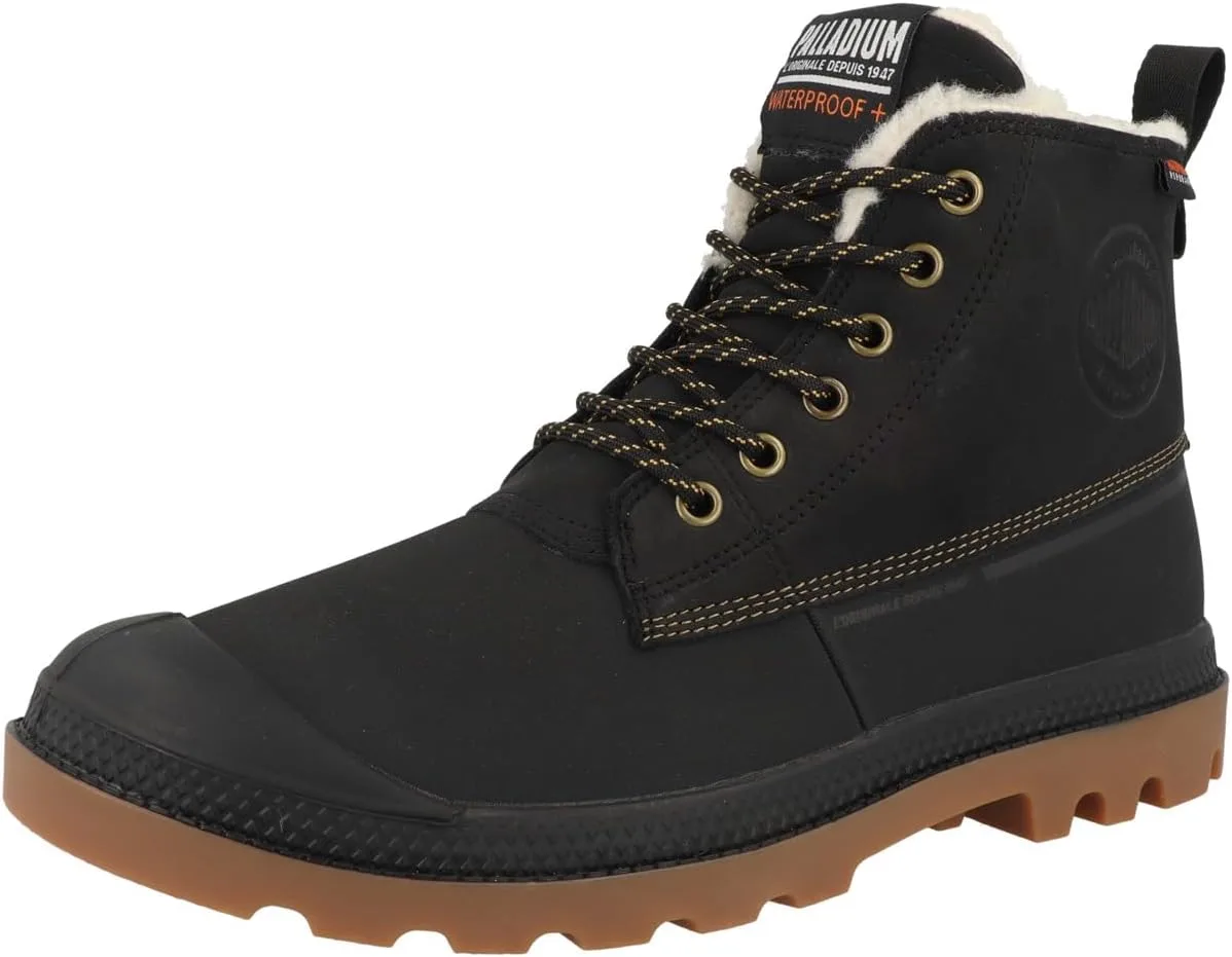 Ботинки Palladium Unisex Pampa Duck Wl WP+ до щиколотки, черный — фото 4