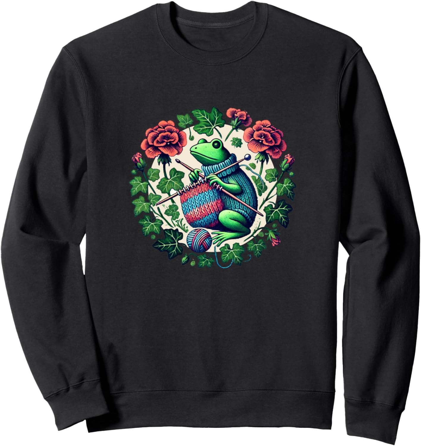 

Толстовка с изображением вязаной лягушки Froggy Lovers Snugg, черный