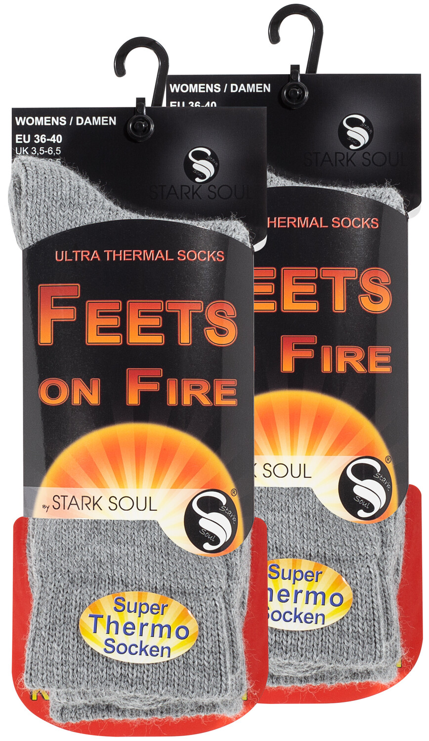 

Носки Stark Soul Thermo 2 шт FEETS on FIRE, светло серый