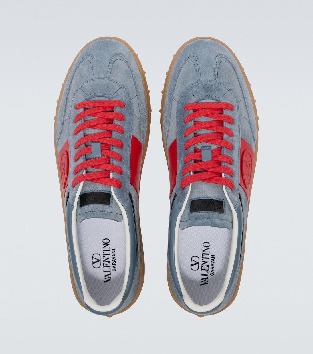 Upvillage кожаные кроссовки Valentino Garavani, Grey Coral — фото 4