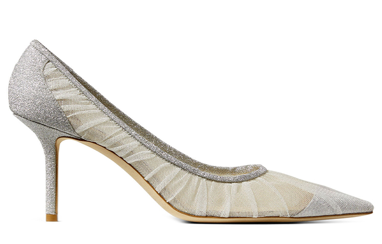 LOVE Slim Heel Высокие каблуки 6,5 см Женские серебряные Jimmy Choo — фото 3