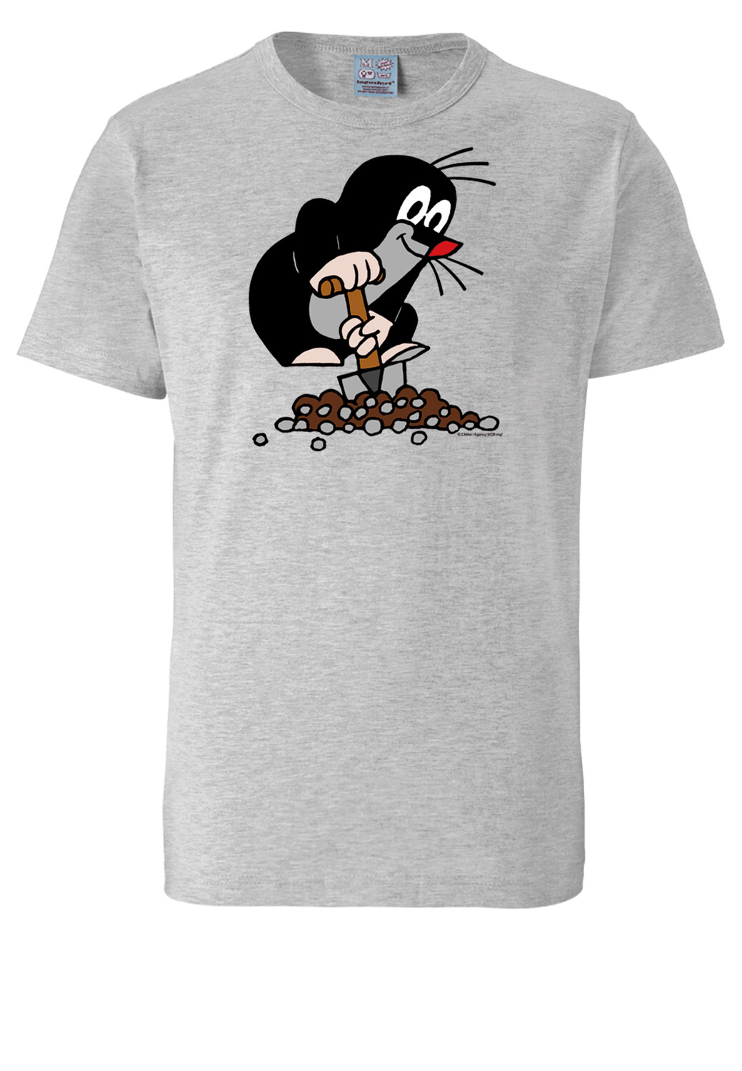 

Футболка Logoshirt Der kleine Maulwurf, цвет grau-meliert