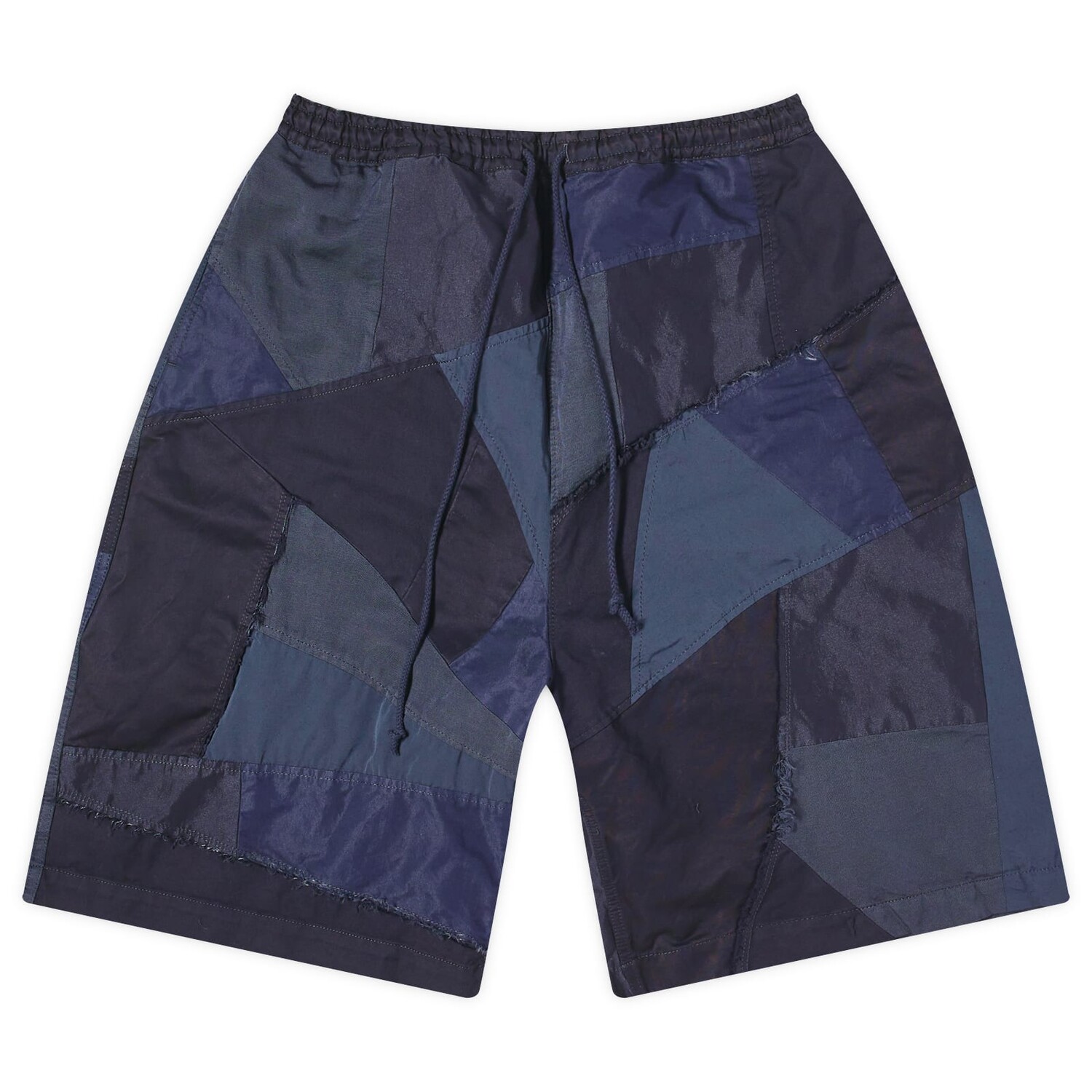 

Шорты Comme Des Garçons Homme Garment Dyed Patchwork Short, цвет Navy Mix
