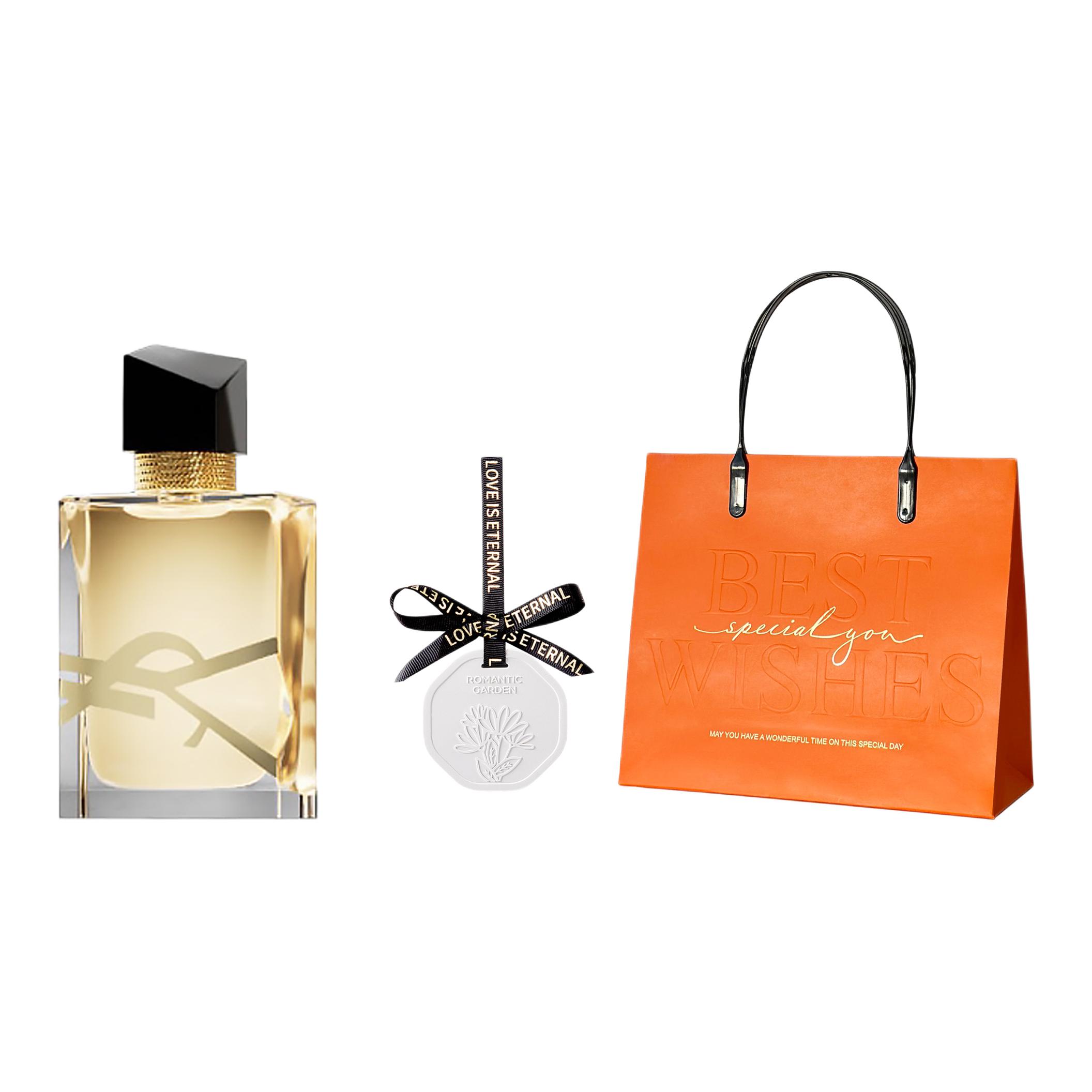Подарочный набор Yves Saint Laurent: парфюмерная вода Black Opium + парфюмерная вода Libre + аромасаше + косметичка, 7,5 мл х 2 — фото 2