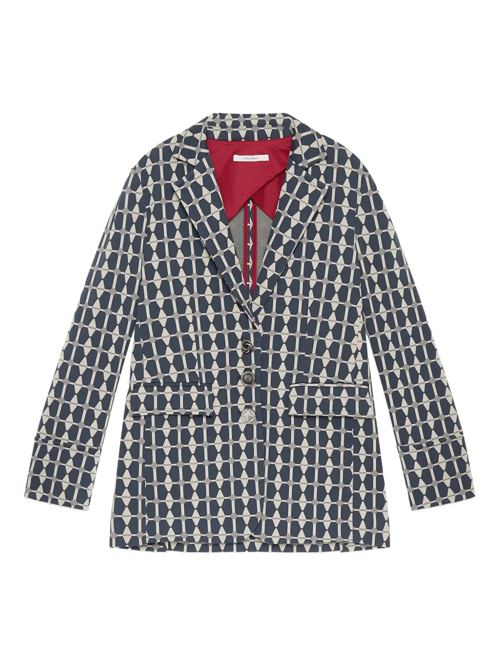 

Пиджак с геометричным узором MALIPARMI, синий
