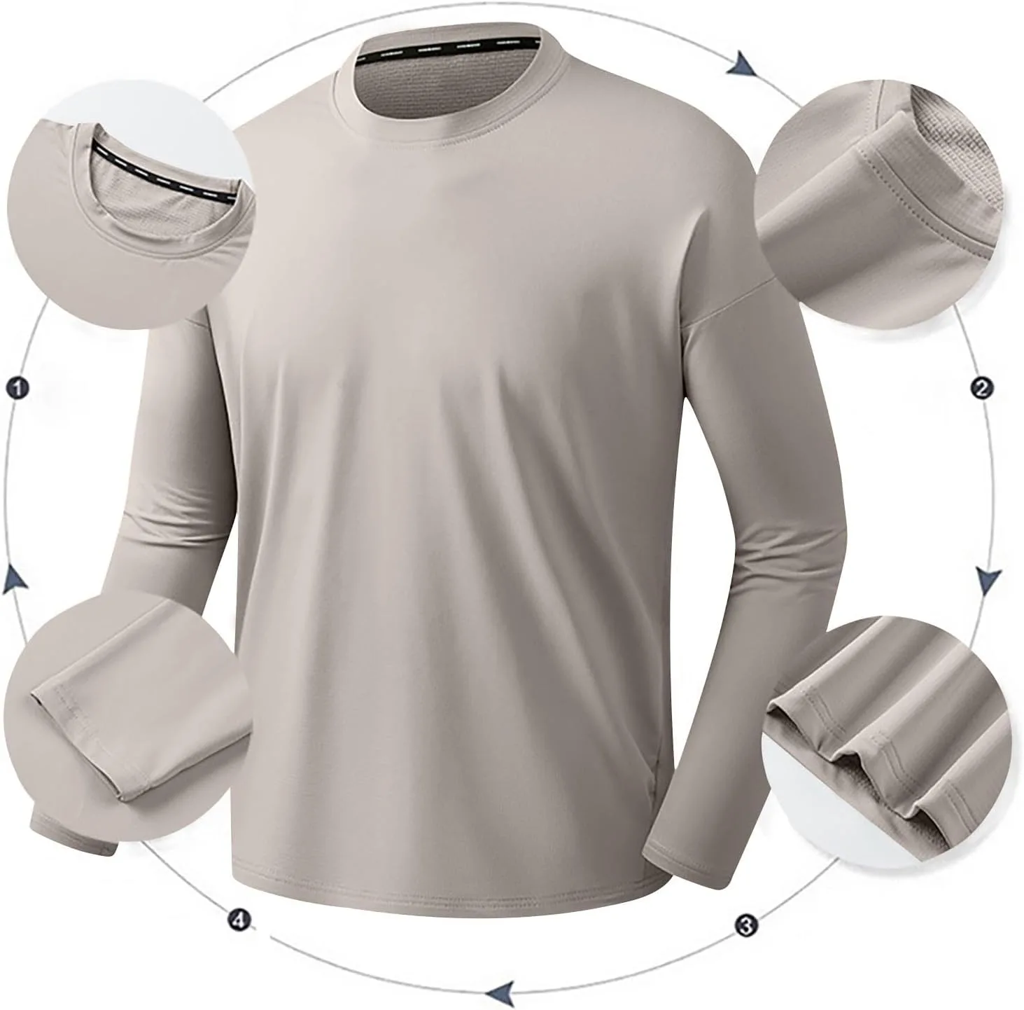 Футболка Long Sleeve для мужчин Casual Quick Dry — фото 2