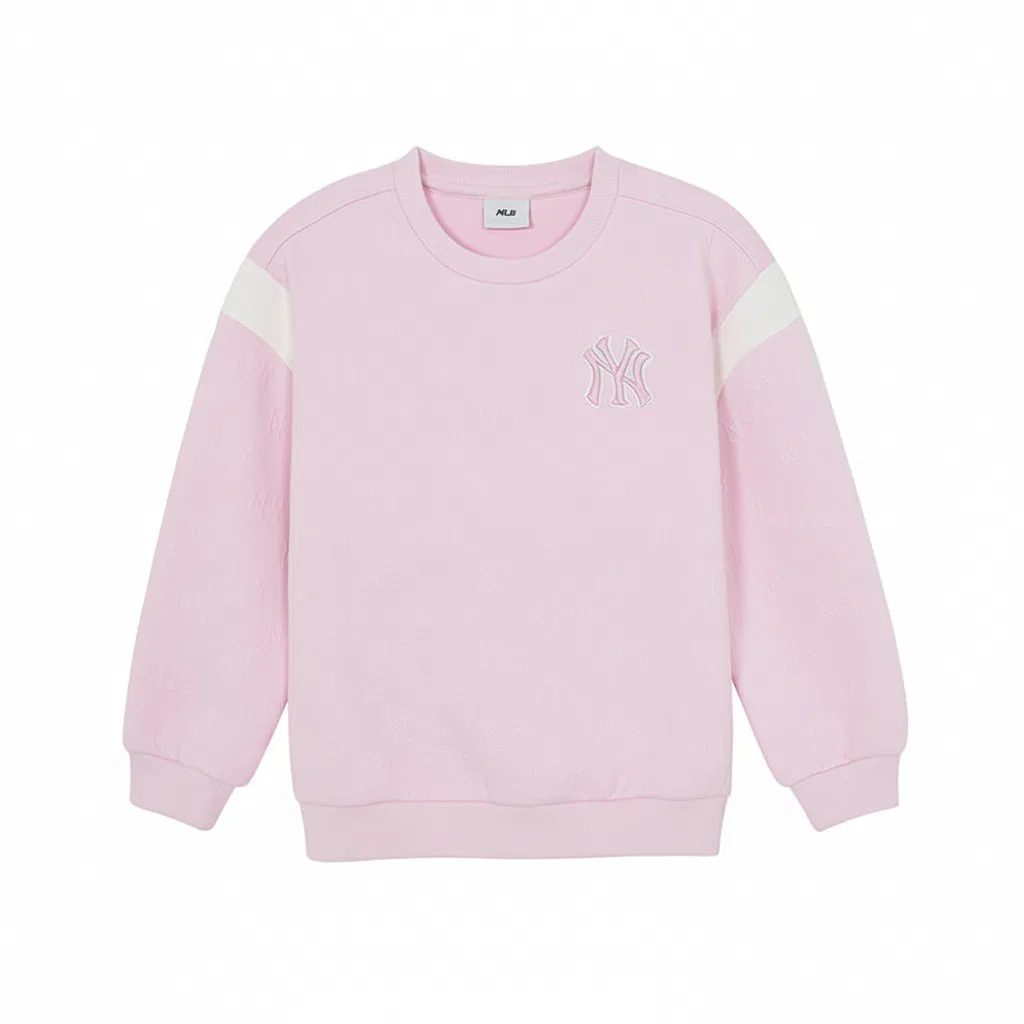 Свитшот с круглым вырезом Moderate MLB KIDS, Light Pink