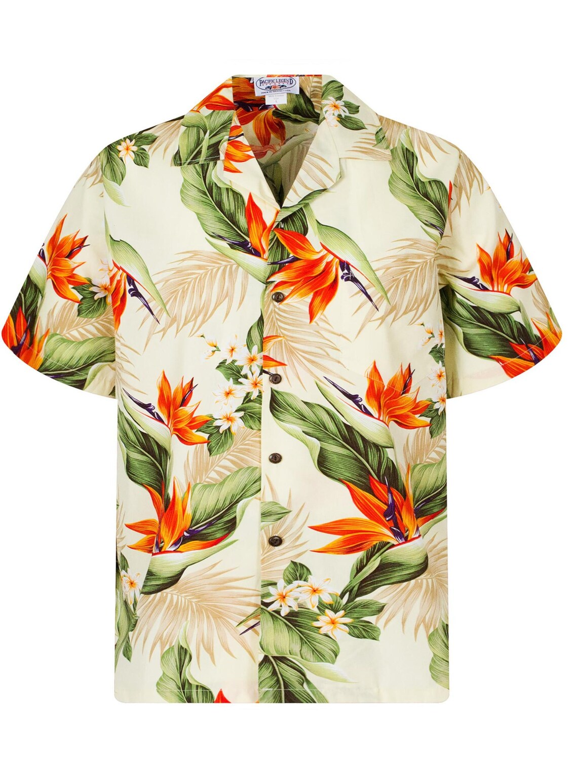 

Pacific Legend Рубашка на пуговицах Regular fit 'Strelitzie' в бежевом цвете