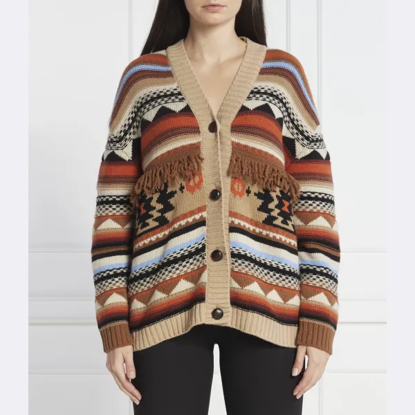 

Шерстяной кардиган glebe классического кроя Max Mara, бежевый