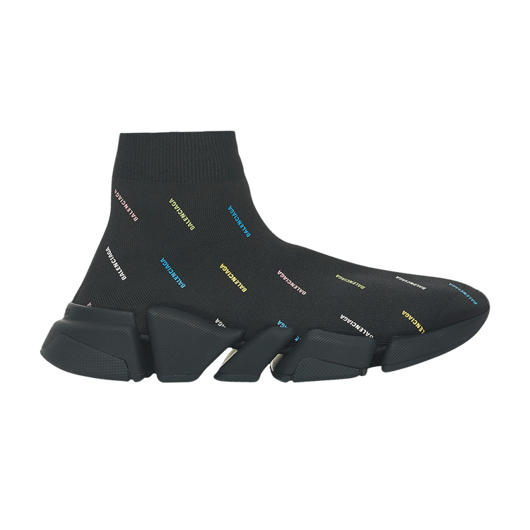 

Кроссовки Balenciaga Speed 2.0 Sneaker 'All Over Logo - Black Multi', черный