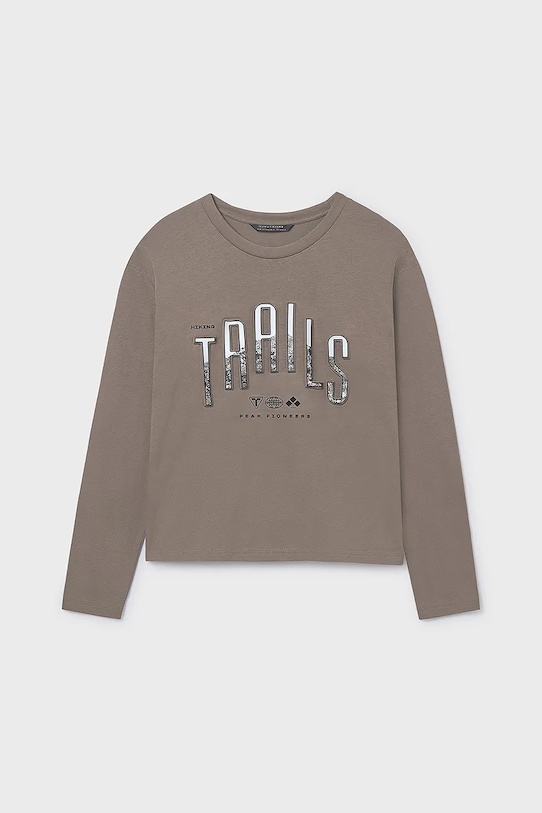 

Детская хлопковая кофта с длинным рукавом Mayoral, зеленый