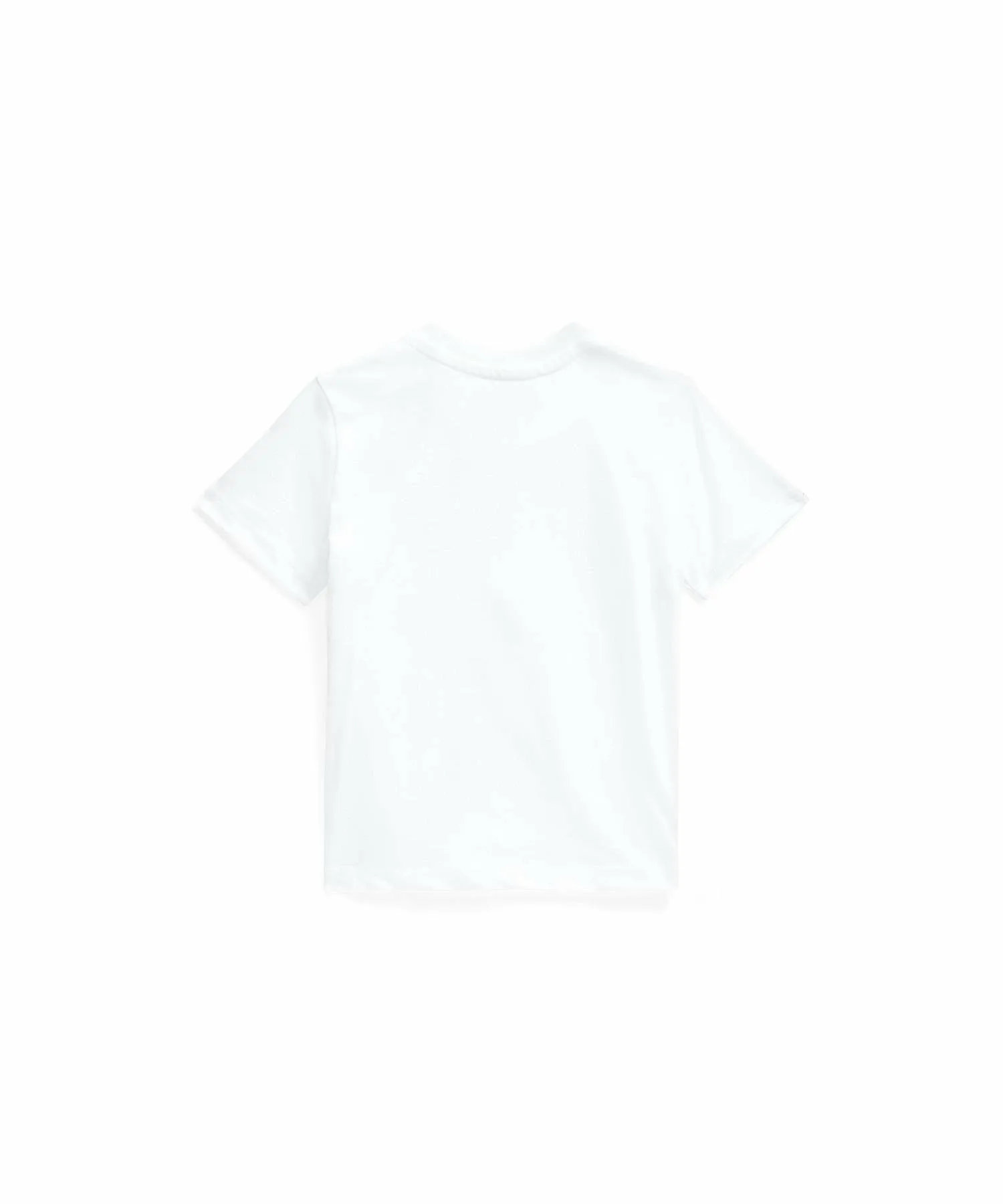 Детская хлопковая футболка с круглым вырезом Polo Ralph Lauren, 100 White — фото 2