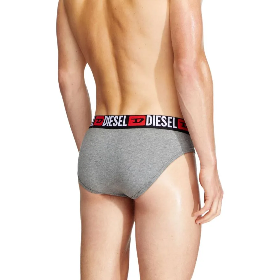 Трусы-стринги UFST-Stars (набор из 3 штук) DIESEL, 3-pack (белый+серый+черный) — фото 4