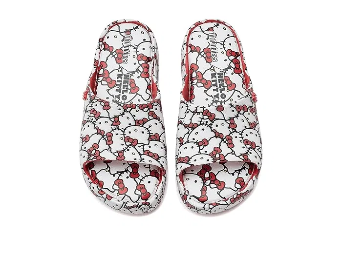 Сандалии Free Platform Slide Hello Kitty Mini Melissa, Red/White — фото 3