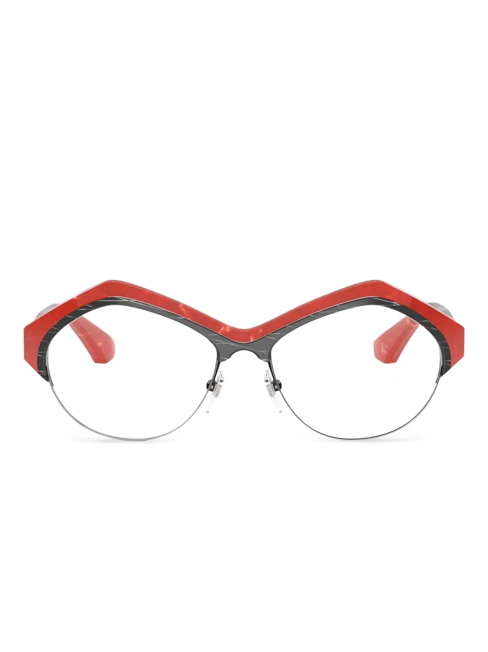 

Очки в геометричной оправе Alain Mikli, красный