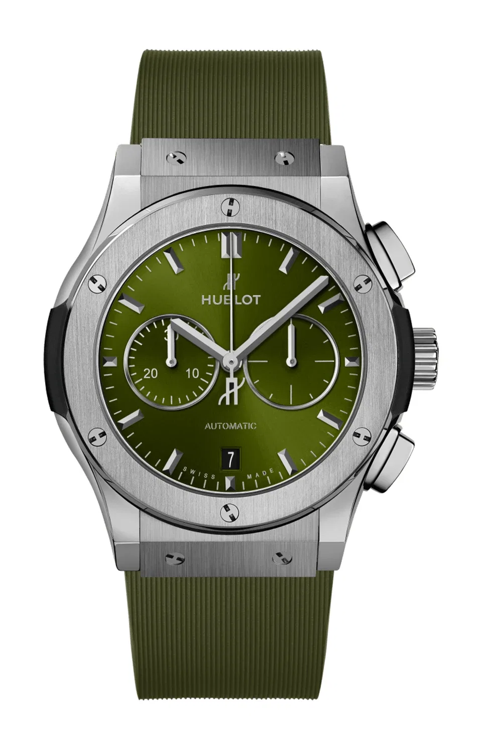 Классик Фьюжн Хронограф Титаниум Грин 42 мм - 541.NX.8970.RX HUBLOT, синий