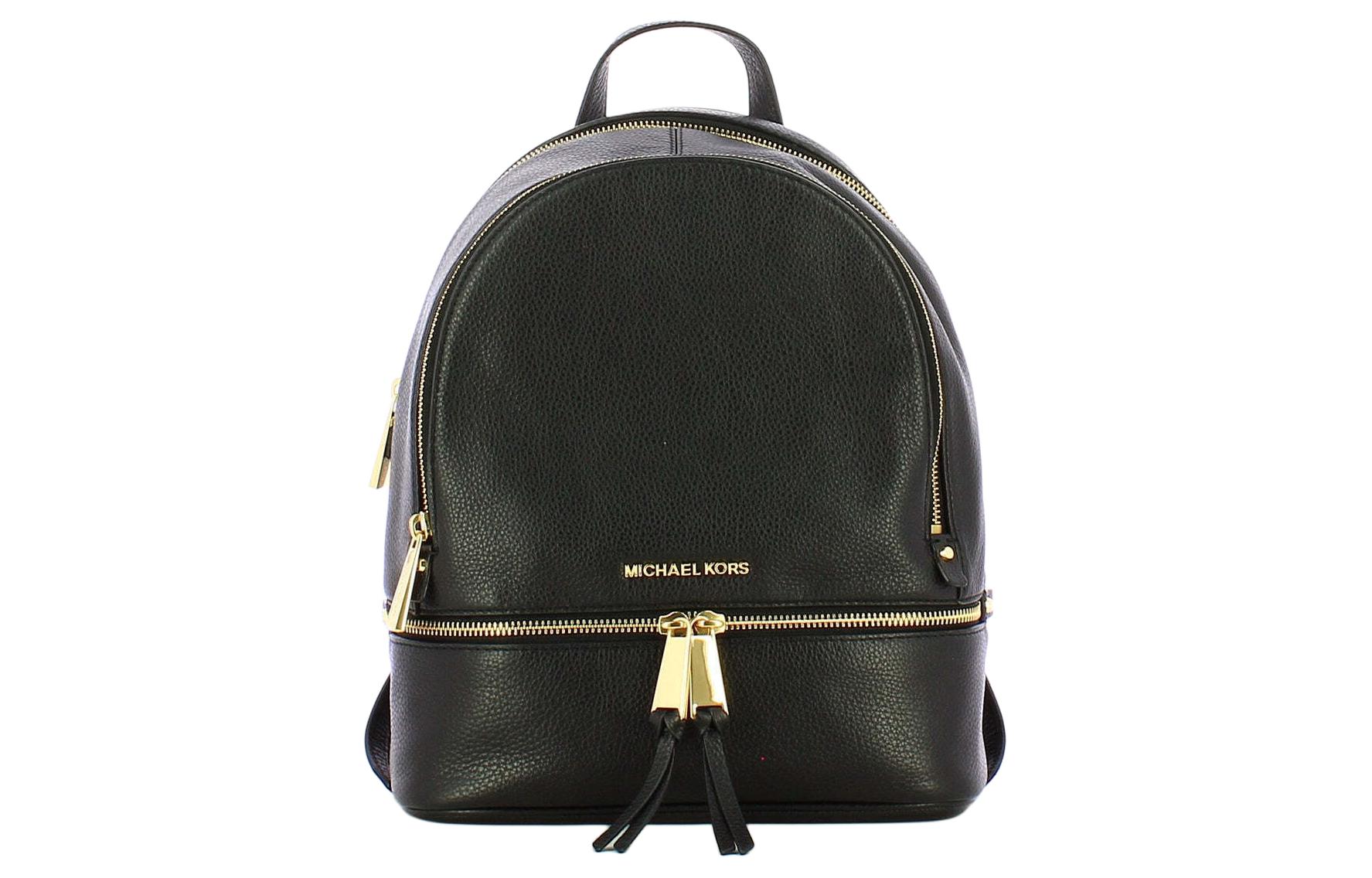 

MICHAEL KORS Сумка рюкзак из коровьей кожи с молнией средний размер женская черная