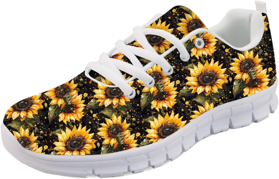 

Кроссовки Forchrinse Sunflower унисекс для бега, женские и мужские, мягкие для ходьбы и бега, повседневные, для спортзала, спортивные