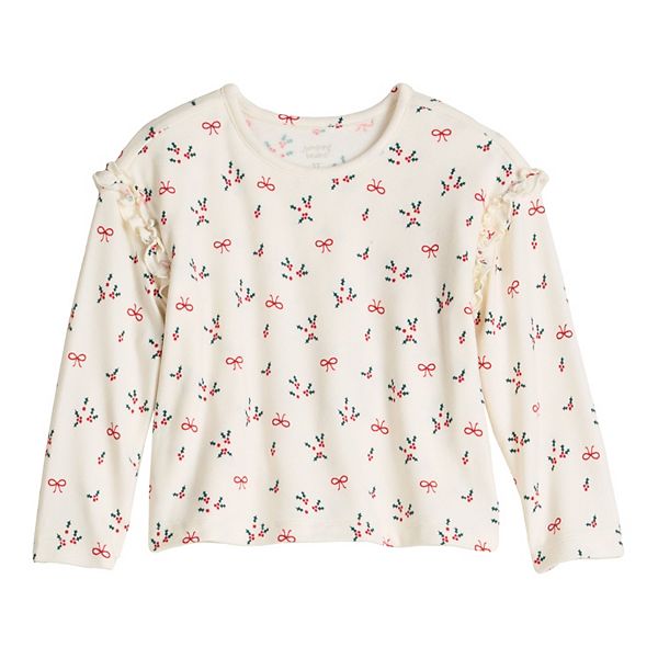 

Топ для девочек 2-12 лет Jumping Beans, Holly Bow Ivory