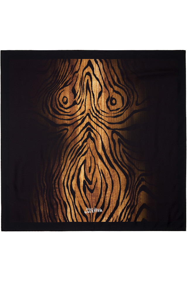 

Шерстяной шарф Wood Jean Paul Gaultier, черный
