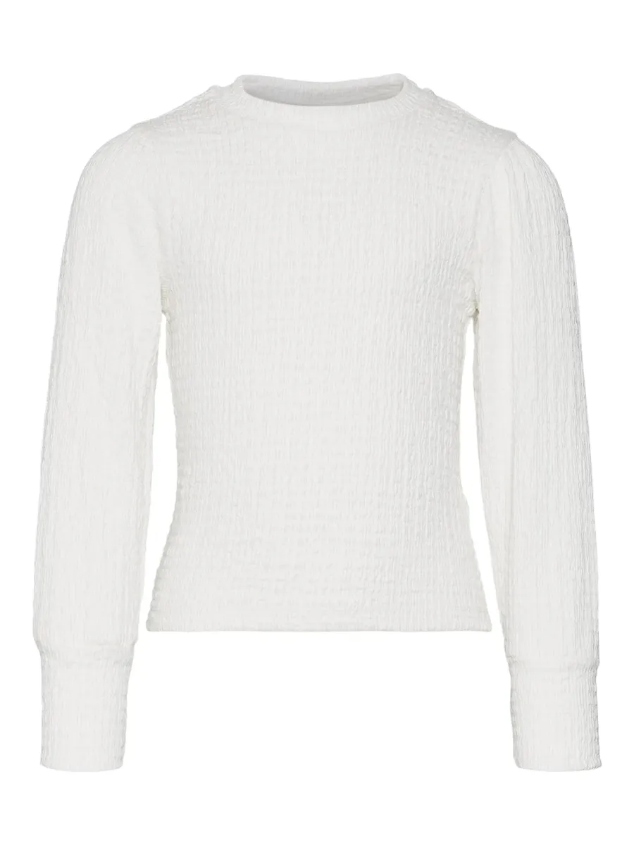 

Рубашка с длинными рукавами Vero Moda для девочек "VMLINA LS O-NECK TOP JRS GIRL" Vero Moda Girl, белый