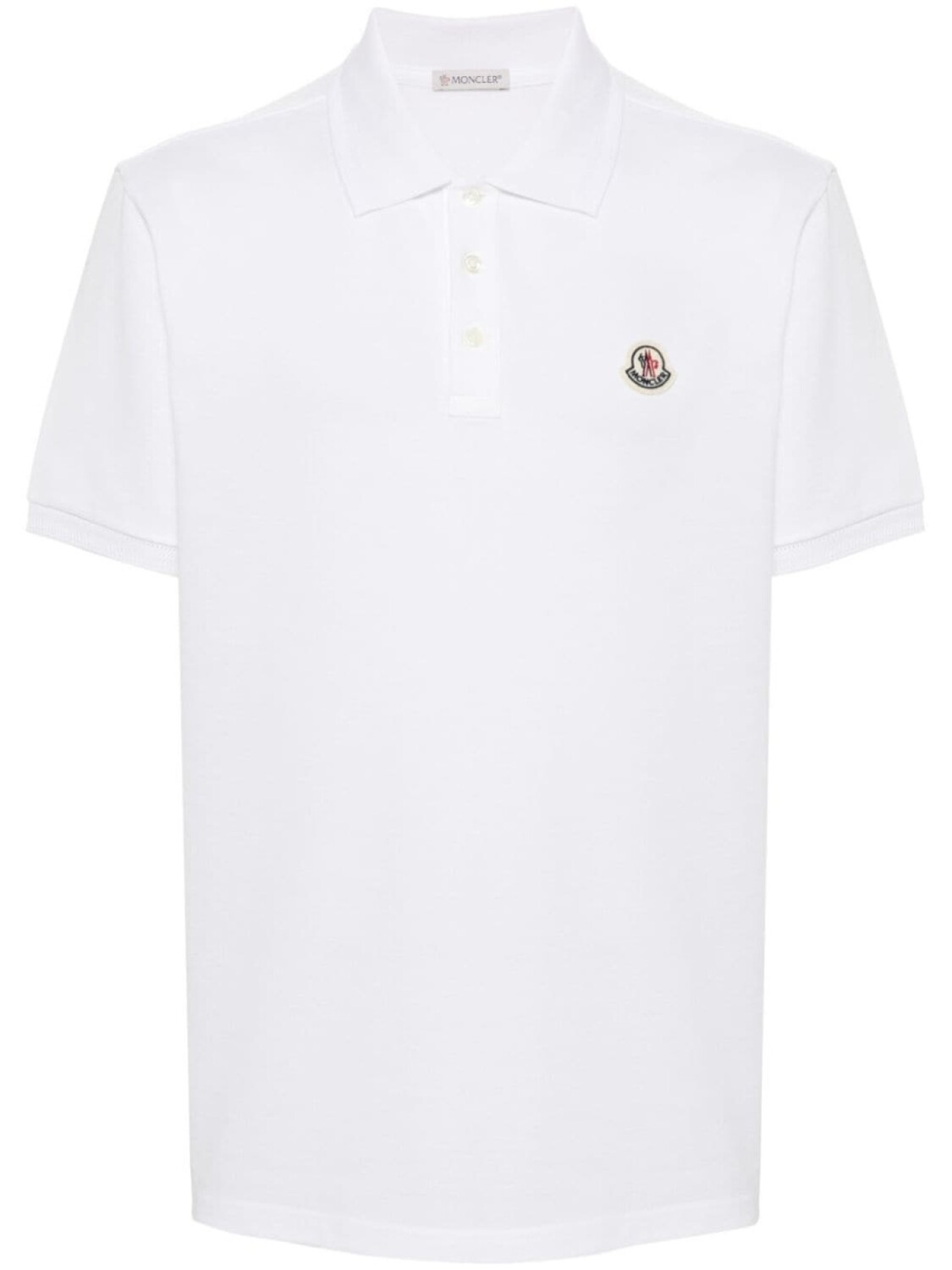 

Moncler рубашка поло с логотипом, белый