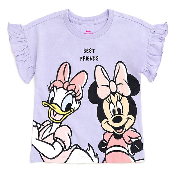 Футболка Disney Minnie Mouse и шорты из шамбре Imagikids, Peach Minnie Mouse — фото 2