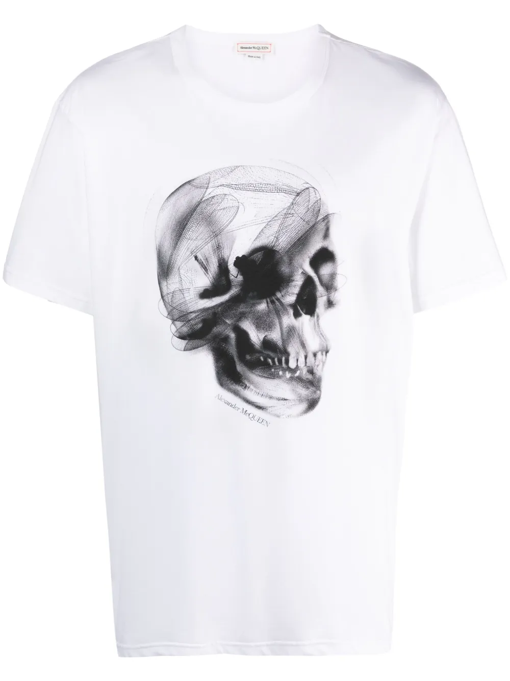 

Футболка с принтом Alexander McQueen, белый