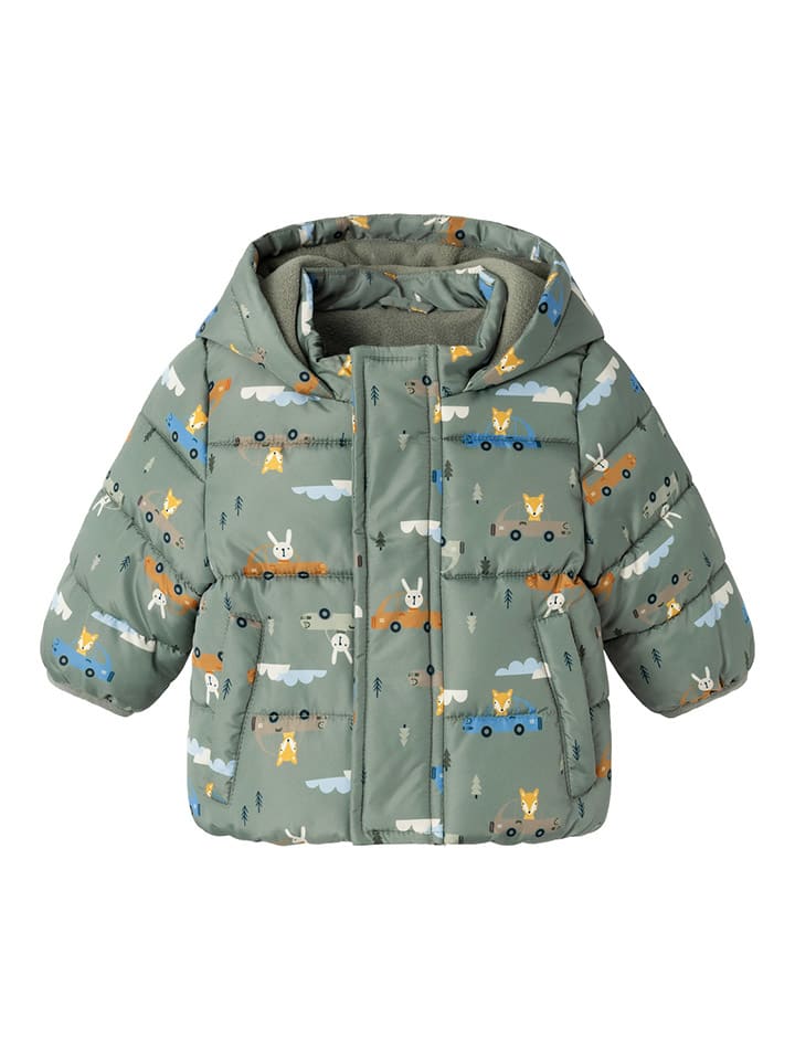 

Стеганая куртка name it, зеленый