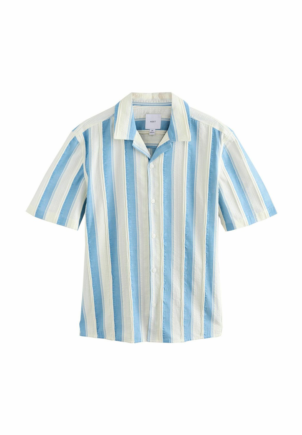 

Рубашка REGULAR FIT - TEXTURED STRIPE SHORT SLEEVE Next, синий