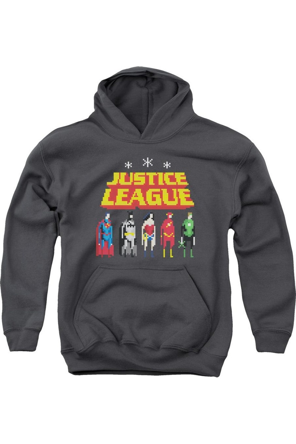 

Толстовка с капюшоном Justice League of America Standing Below Youth Gildan, Charcoal