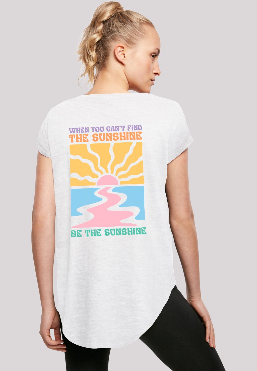 

Футболка с принтом BE THE SUNSHINE F4NT4STIC, белый