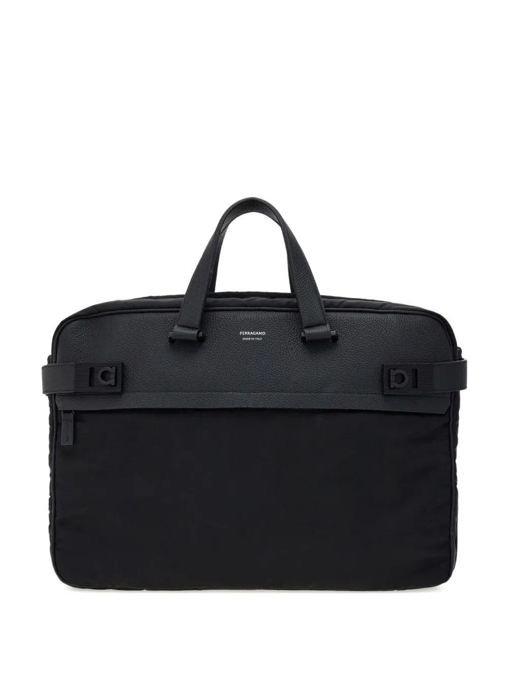 

Портфель с декором Gancini Ferragamo, черный